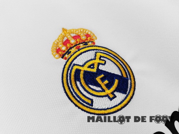 Foot Maillot Pas Cher Domicile Maillot Real Madrid Retro 2008 2009 Blanc