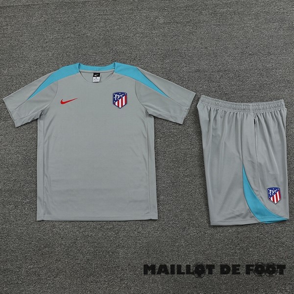 Foot Maillot Pas Cher Entrainement Conjunto Completo Atlético Madrid 2024 2025l Gris Bleu