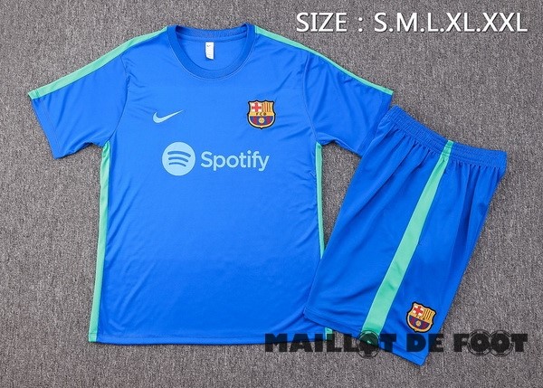Foot Maillot Pas Cher Entrainement Conjunto Completo Barcelona 2023 2024 Bleu I Vert