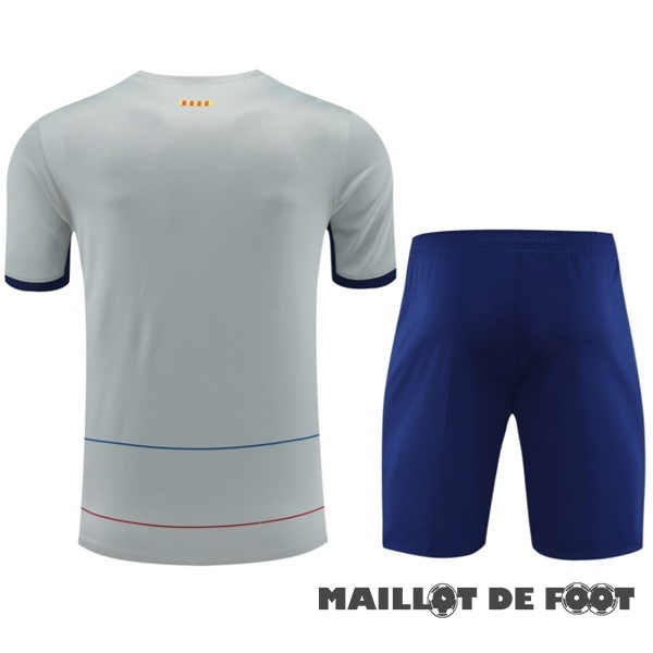 Foot Maillot Pas Cher Entrainement Conjunto Completo Barcelona 2023 2024 Gris Bleu