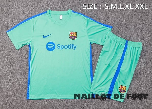 Foot Maillot Pas Cher Entrainement Conjunto Completo Barcelona 2023 2024 Vert Bleu
