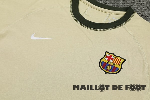Foot Maillot Pas Cher Entrainement Conjunto Completo Barcelona 2024 2025 Jaune Vert