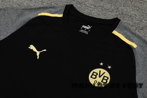 Foot Maillot Pas Cher Entrainement Conjunto Completo Borussia Dortmund 2024 2025 Gris Noir
