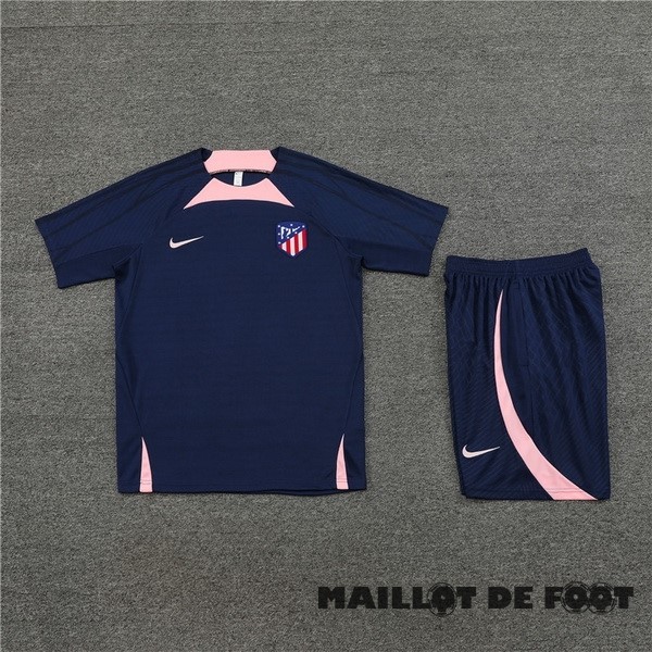 Foot Maillot Pas Cher Entrainement Conjunto Completo Enfant Atlético Madrid 2023 2024 Bleu Marine Rose