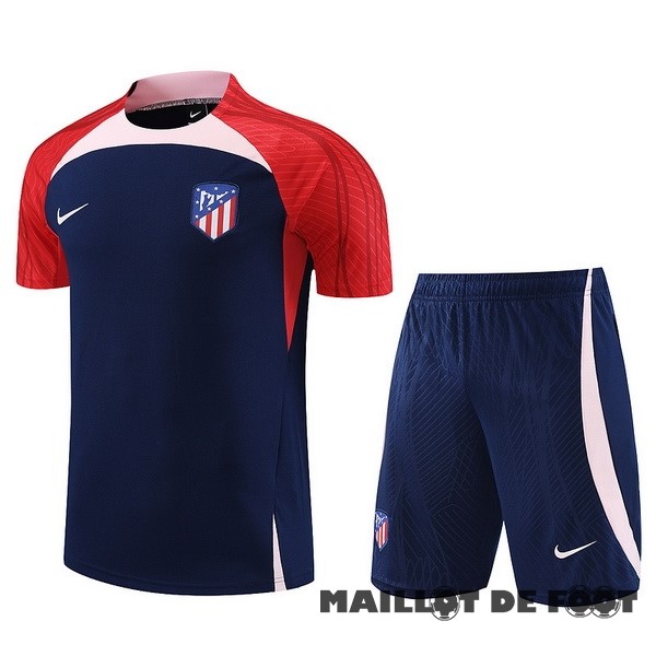 Foot Maillot Pas Cher Entrainement Conjunto Completo Enfant Atlético Madrid 2023 2024 Bleu Rouge