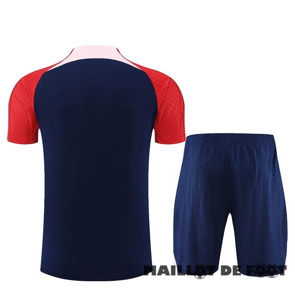 Foot Maillot Pas Cher Entrainement Conjunto Completo Enfant Atlético Madrid 2023 2024 Bleu Rouge