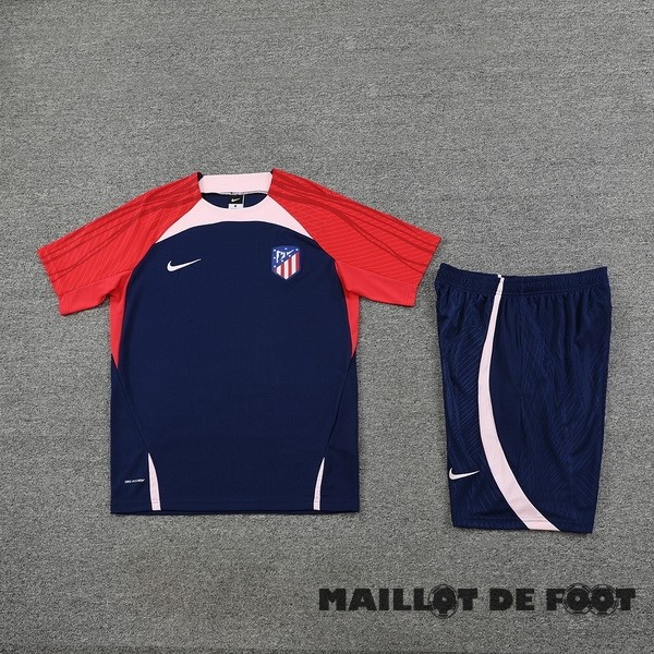 Foot Maillot Pas Cher Entrainement Conjunto Completo Enfant Atlético Madrid 2023 2024 Bleu Rouge