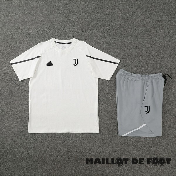 Foot Maillot Pas Cher Entrainement Conjunto Completo Juventus 2024 2025 Blanc Gris