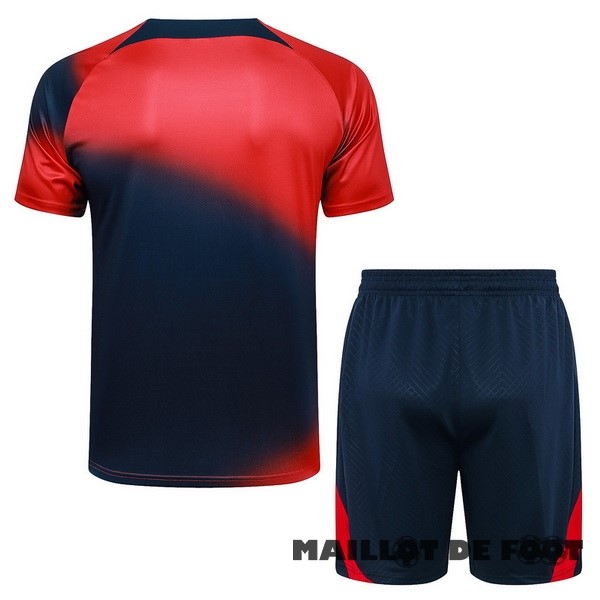 Foot Maillot Pas Cher Entrainement Conjunto Completo Paris Saint Germain 2023 2024 Rouge Bleu