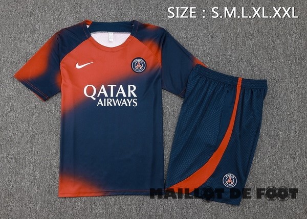 Foot Maillot Pas Cher Entrainement Conjunto Completo Paris Saint Germain 2023 2024 Rouge Bleu