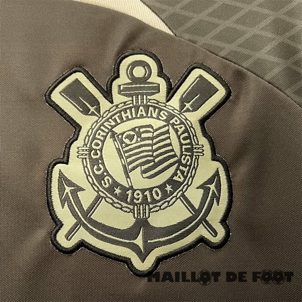 Foot Maillot Pas Cher Entrainement Corinthians Paulista 2024 2025 Jaune Marine