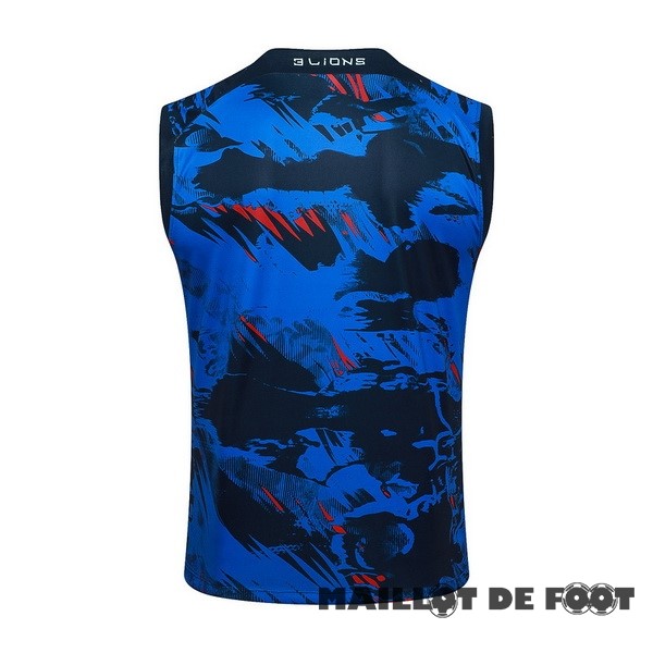 Foot Maillot Pas Cher Entrainement Sans Manches Angleterre 2024 Bleu