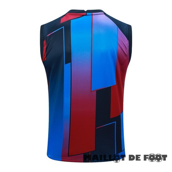 Foot Maillot Pas Cher Entrainement Sans Manches Barcelona 2023 2024 Bleu