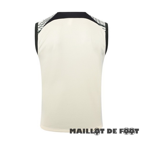 Foot Maillot Pas Cher Entrainement Sans Manches Barcelona 2023 2024 Jaune Vert