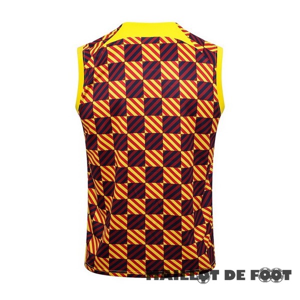 Foot Maillot Pas Cher Entrainement Sans Manches Barcelona 2023 2024 Orange