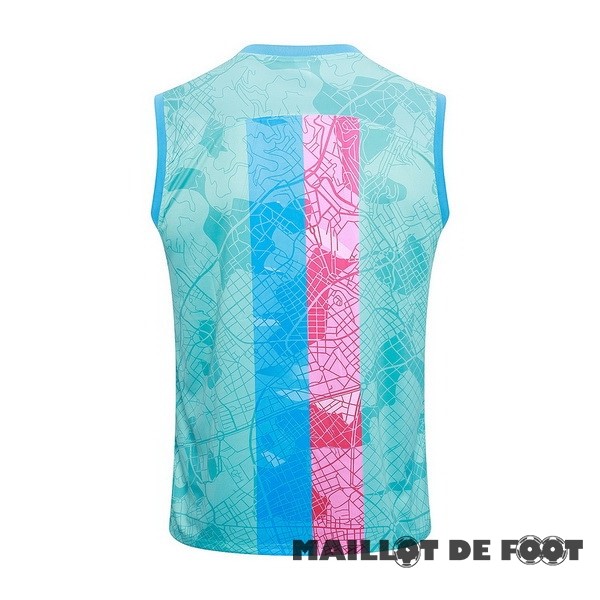 Foot Maillot Pas Cher Entrainement Sans Manches Barcelona 2023 2024 Vert