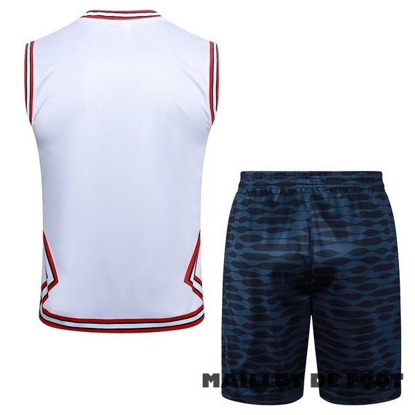 Foot Maillot Pas Cher Entrainement Sans Manches Conjunto Completo Paris Saint Germain 2023 2024 Blanc Rouge