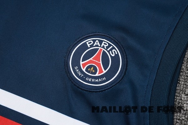Foot Maillot Pas Cher Entrainement Sans Manches Conjunto Completo Paris Saint Germain 2023 2024 Bleu Marine I Rouge