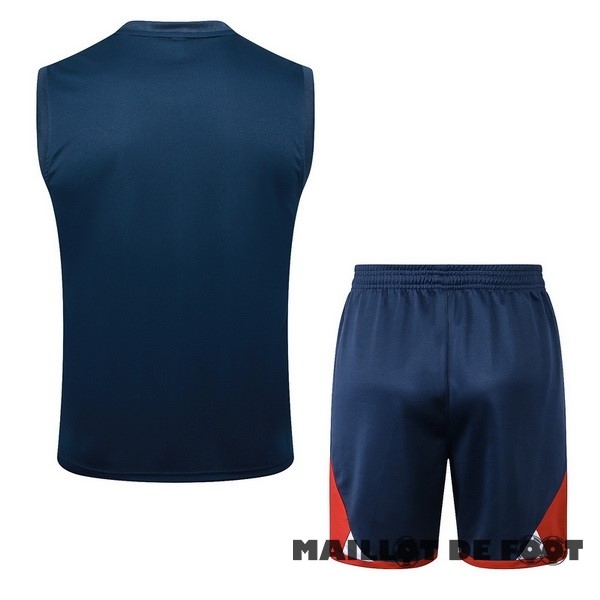 Foot Maillot Pas Cher Entrainement Sans Manches Conjunto Completo Paris Saint Germain 2023 2024 Bleu Marine I Rouge