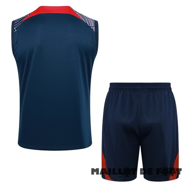 Foot Maillot Pas Cher Entrainement Sans Manches Conjunto Completo Paris Saint Germain 2023 2024 Bleu Rouge Purpura