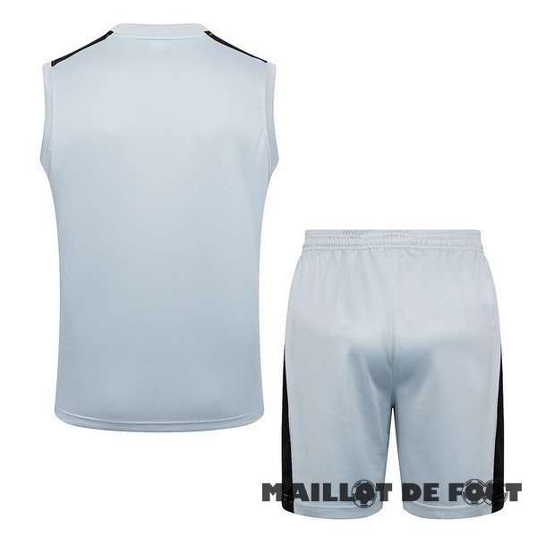 Foot Maillot Pas Cher Entrainement Sans Manches Conjunto Completo Paris Saint Germain 2023 2024 Gris Clair