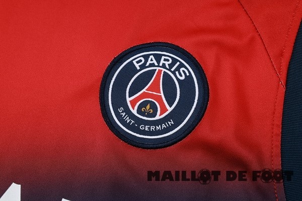 Foot Maillot Pas Cher Entrainement Sans Manches Conjunto Completo Paris Saint Germain 2023 2024 Rouge Bleu