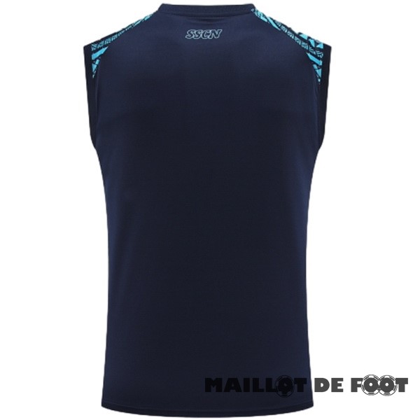 Foot Maillot Pas Cher Entrainement Sans Manches Napoli 2024 2025 Bleu