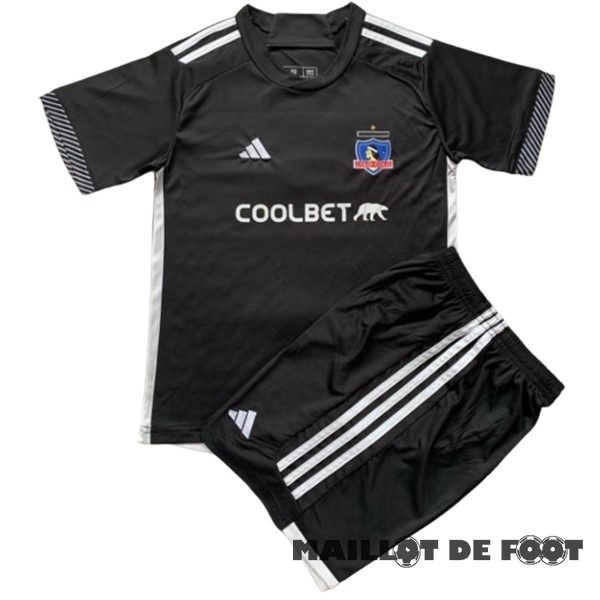 Foot Maillot Pas Cher Exterieur Conjunto De Enfant Colo Colo 2024 2025 Noir