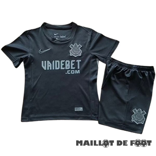 Foot Maillot Pas Cher Exterieur Conjunto De Enfant Corinthians Paulista 2024 2025 Noir