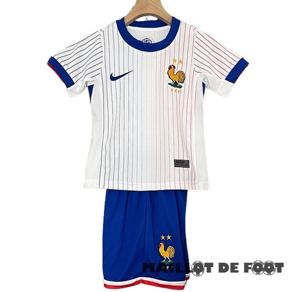 Foot Maillot Pas Cher Exterieur Conjunto De Enfant France 2024 Blanc