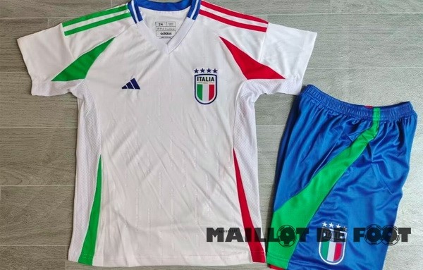 Foot Maillot Pas Cher Exterieur Conjunto De Enfant Italie 2024 Blanc