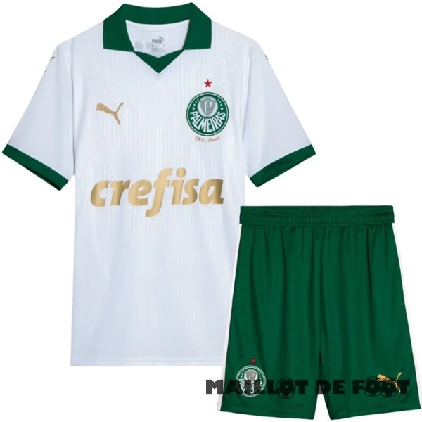 Foot Maillot Pas Cher Exterieur Conjunto De Enfant Palmeiras 2024 2025 Blanc