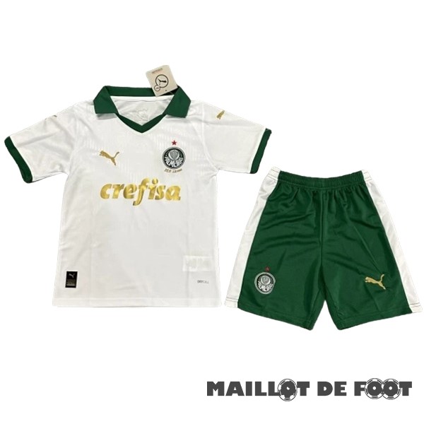 Foot Maillot Pas Cher Exterieur Conjunto De Enfant Palmeiras 2024 2025 Blanc
