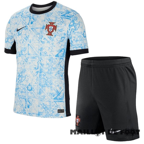 Foot Maillot Pas Cher Exterieur Conjunto De Enfant Portugal 2024 Bleu