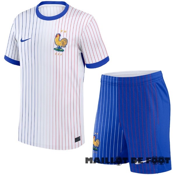 Foot Maillot Pas Cher Exterieur Conjunto De Homme France 2024 Blanc