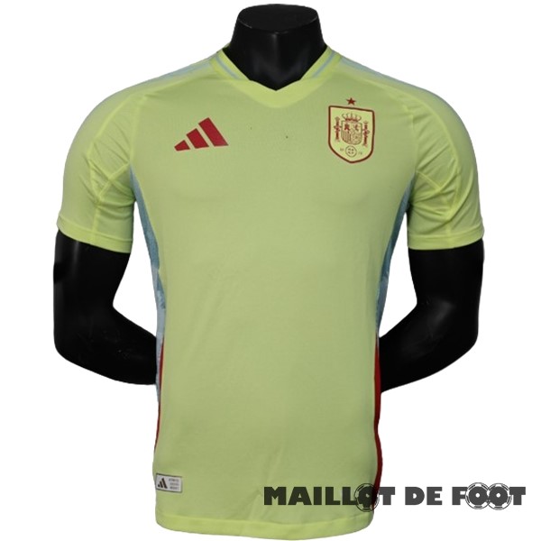 Foot Maillot Pas Cher Exterieur Joueurs Maillot Espagne 2024 Jaune
