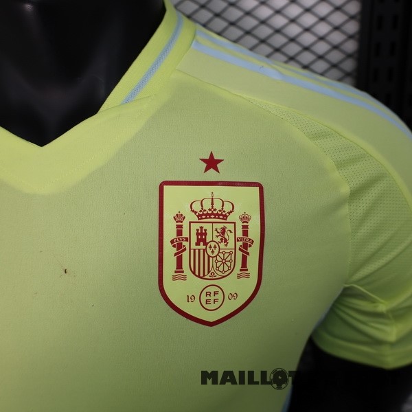 Foot Maillot Pas Cher Exterieur Joueurs Maillot Espagne 2024 Jaune