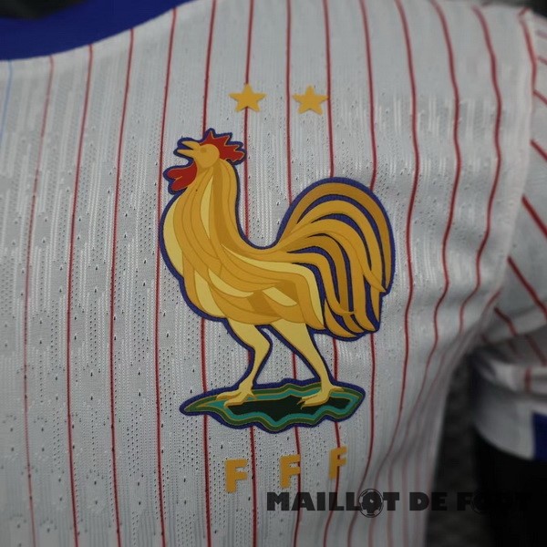 Foot Maillot Pas Cher Exterieur Joueurs Maillot France 2024 Blanc
