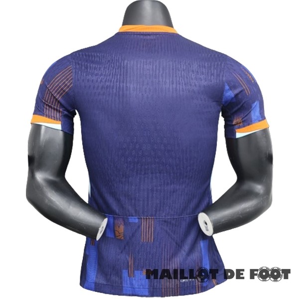 Foot Maillot Pas Cher Exterieur Joueurs Maillot Pays Bas 2024 Bleu