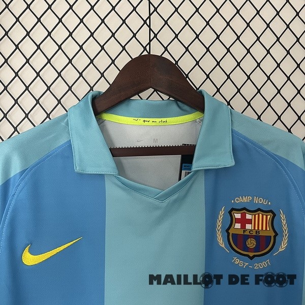 Foot Maillot Pas Cher Exterieur Maillot Barcelona Retro 2007 2008 Bleu