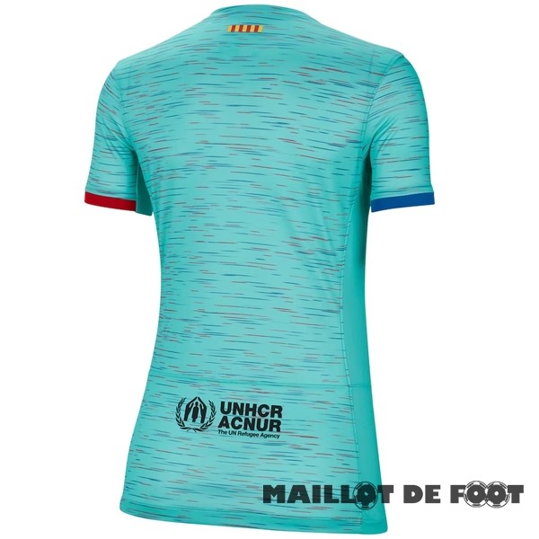 Foot Maillot Pas Cher Exterieur Maillot Femme Barcelona 2023 2024 Bleu Vert