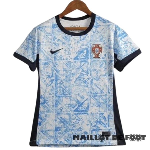Foot Maillot Pas Cher Exterieur Maillot Femme Portugal 2024 Bleu
