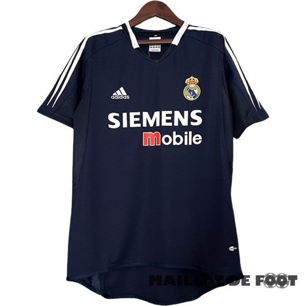 Foot Maillot Pas Cher Exterieur Maillot Real Madrid Retro 2004 2005 Bleu