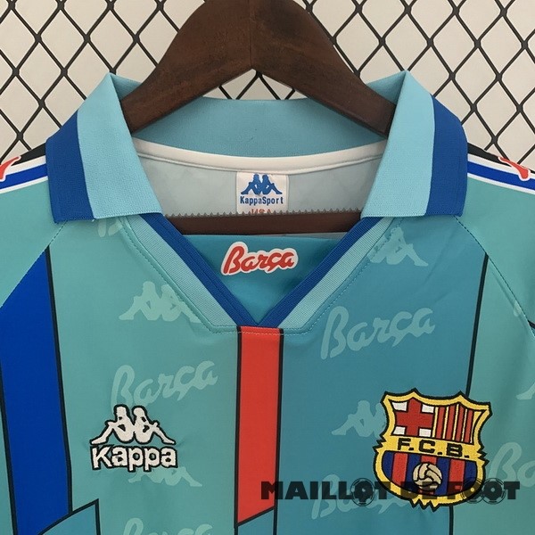 Foot Maillot Pas Cher Exterieur Manches Longues Barcelona Retro 1996 1997 Vert