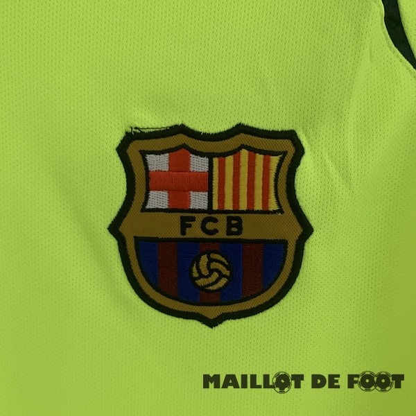 Foot Maillot Pas Cher Exterieur Manches Longues Barcelona Retro 2005 2006 Jaune
