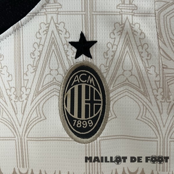 Foot Maillot Pas Cher Fourth Conjunto De Enfant AC Milan 2023 2024 Jaune