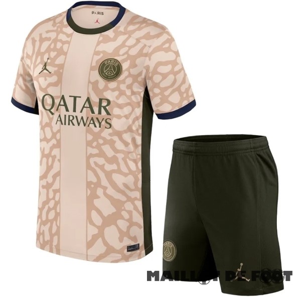 Foot Maillot Pas Cher Fourth Conjunto De Enfant Paris Saint Germain 2023 2024 Jaune