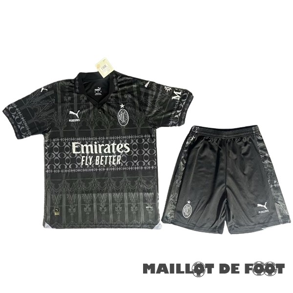 Foot Maillot Pas Cher Fourth Conjunto De Homme AC Milan 2023 2024 Noir