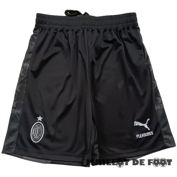 Foot Maillot Pas Cher Fourth Pantalon AC Milan 2023 2024 Noir