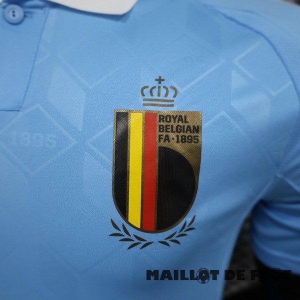 Foot Maillot Pas Cher Joueurs Exterieur Maillot Belgique 2024 Bleu